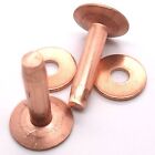 Copper Rivets & Burrs # 9 3/4" (1.9 cm) Long 50 Pk 11281-00 by Tandy Leather