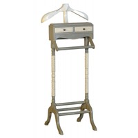 Shabby Chic Grey White Wood Suit Coat Clothes Hanger Organiser Valet Stand Shabby Chic Grey White Wood Suit Coat Clothes Hanger Organiser Valet Stand