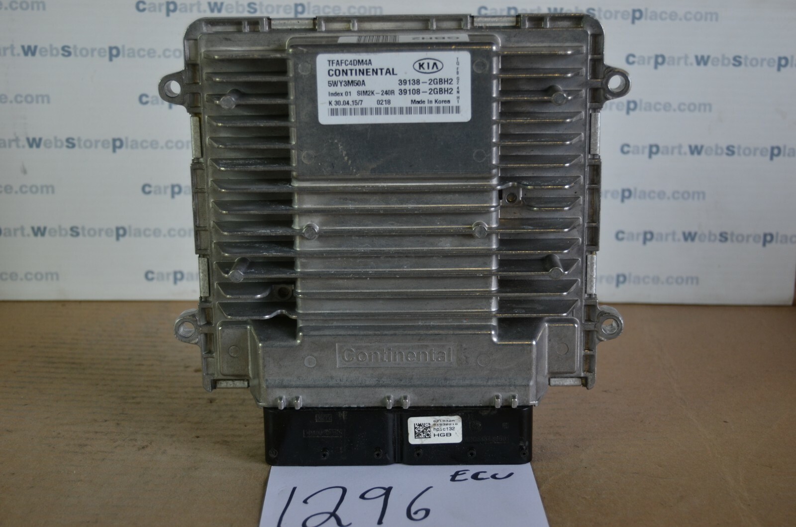 2015 Kia Optima #1296 Engine Computer ECM ECU 39138-2GBH2