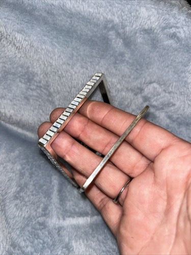 Neu mit Etikett Erickson Beamon Rocks 2 quadratische Armbänder Rhodium Baguette Kristalle - Bild 4 von 6
