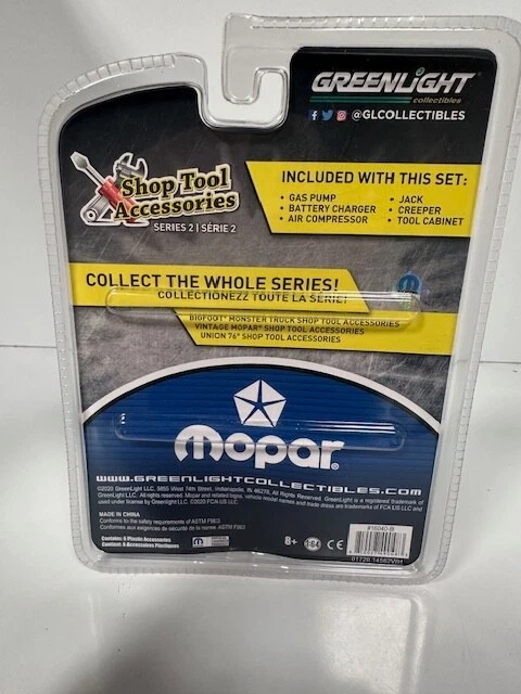 Mopar " Magasin Outil Accessoires 6 PC Set 1/64 Greenlight 16040 B B3 - Photo 2/2