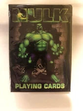 VINTAGE Marvel HULK Playing Cards Sealed New Old Stock Poker Size US Playing Co 