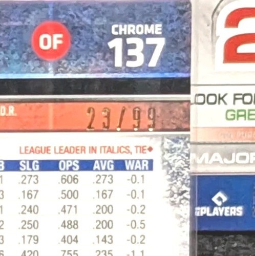 2015 Topps Chrome Jose Bautista Green Refractor /99 Blue Jays Parallel #137 - Imagen 3 de 3