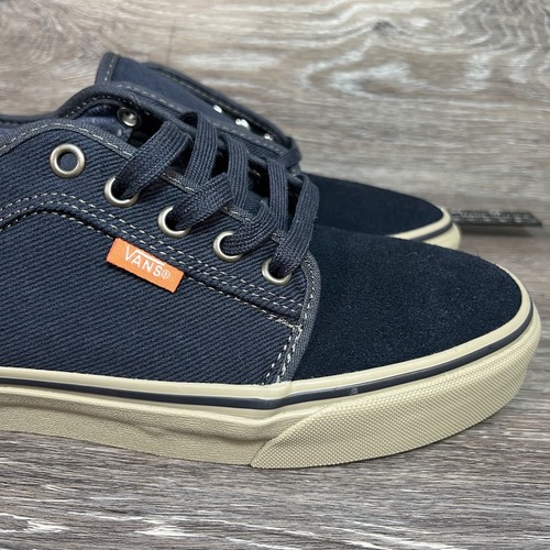 VANS UltraCush HD Pro Blue Brown Canvas Lace Up Skateboard Mens size 7 Shoes - Picture 4 of 12