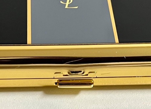 Original Yves Saint Laurent Zigarettenetui Zigarre YSL Logo grau Vintage gebraucht - Bild 6 von 6