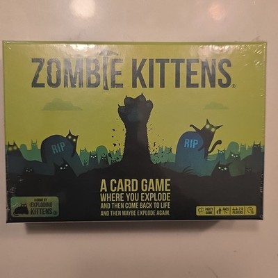 Zombie Kittens Card Game New Sealed Party Game Exploding Kittens 2-5 Players