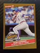 1986 Donruss Highlights Bob Horner Highlights In White #22 card
