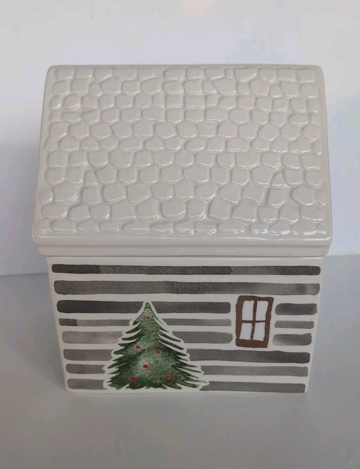 Баночка для печенья Lenox 890755 Balsam Lane, рождественская и праздничная 6,40 фунтов, зеленая - Изображение 2 из 4