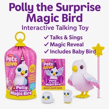 Pets Alive Polly the Magic Bird Interactive Robotic Toy by ZURU
