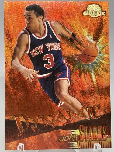 John Starks 1995-96 SkyBox Premium Dynamic #D8 Insert New York Knicks - Picture 1 of 2