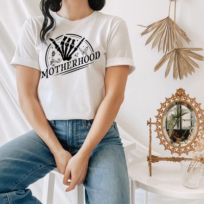 Motherhood Skeleton Hand Comfort T-Shirt Funny Gift