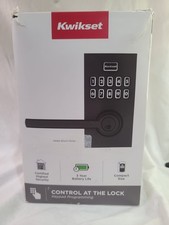 Kwikset SmartCode 917 Matte Black Keypad Electronic Door Handle w/ SmartKey