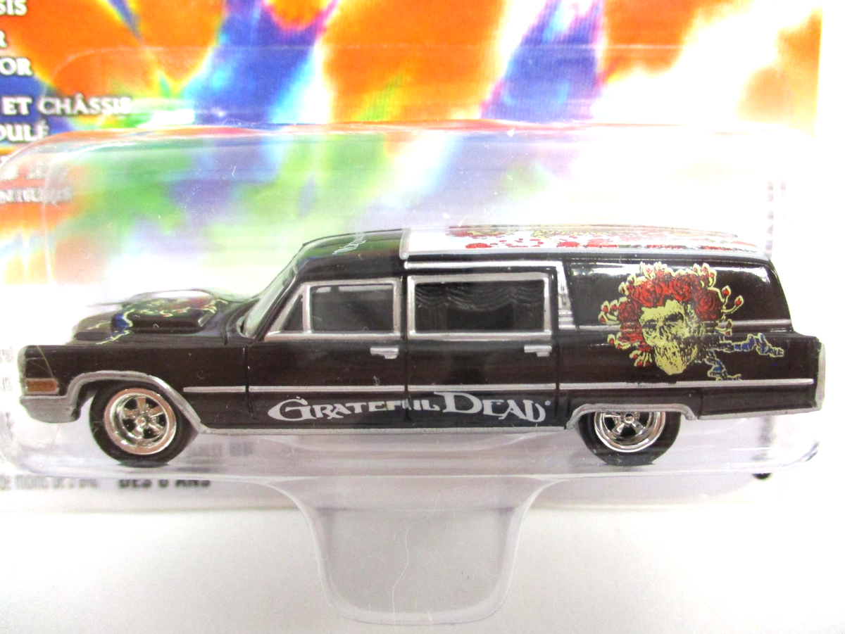 ジョニーライトニング　1959　キャデラック　1/64　グレイトフルデッド JOHNNY LIGHTNING - GRATEFUL DEAD - 1966 CADILLAC HEARSE - 1/64