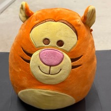 Disney Winnie the Pooh Tigger Squishmallows 12 Inch Orange Plush Round Cozy Toy