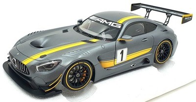 AUTOart 1/18 MERCEDES AMG Gt3 Presentation Car Gray / Yellow