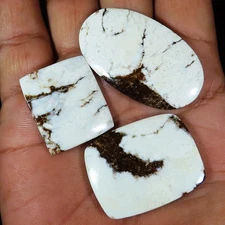 Wild Horse Cabochon: Loose Gemstone For Jewelry Making 138.05 Carat. 3 Piece Lot