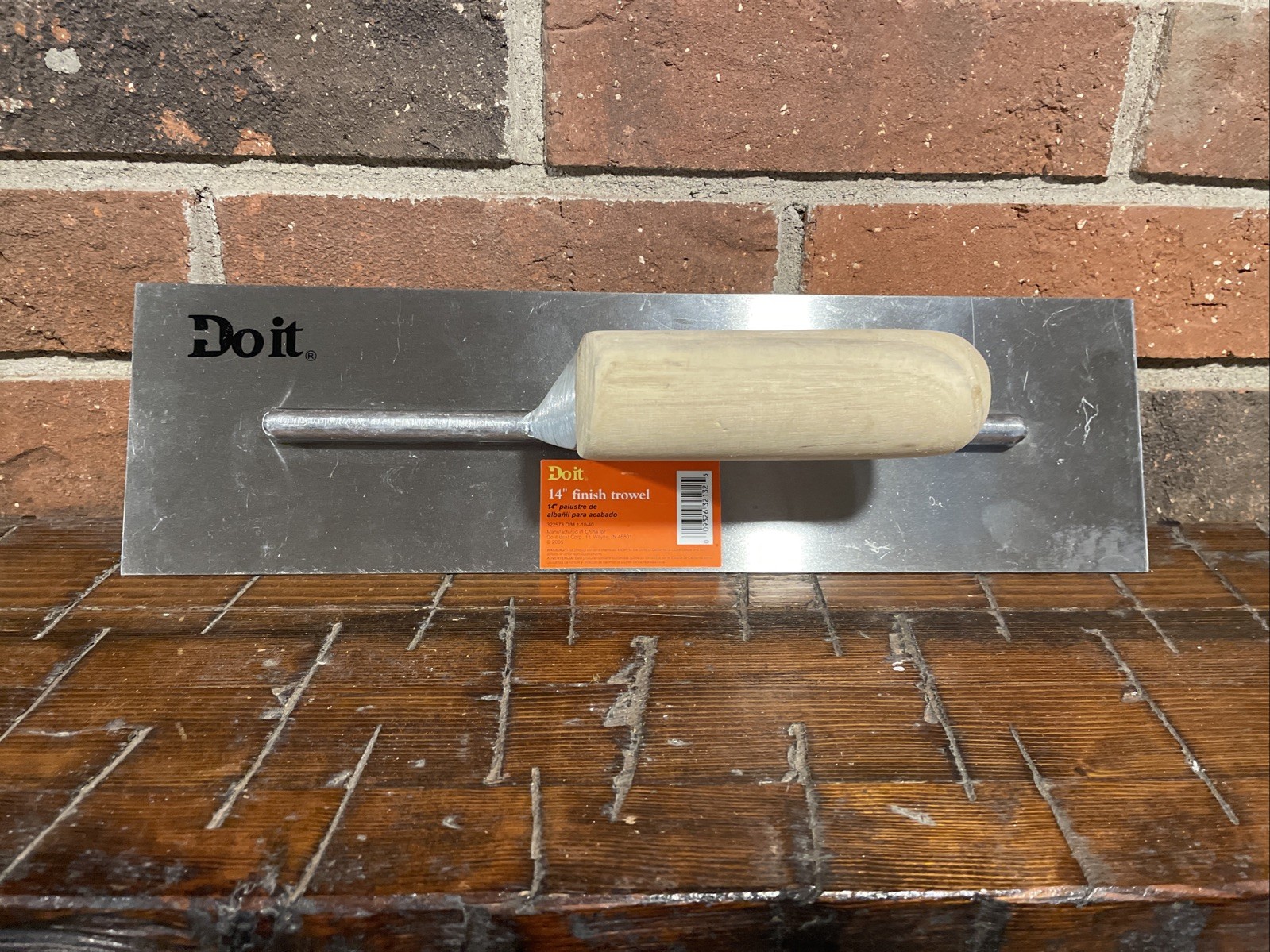 Do it 4 In. x 14 in. Finishing Trowel with Basswood Handle