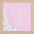 Felt Letter Board with 294 Letters, Numbers, Symbols - 10X10 Inch Changeable Mes