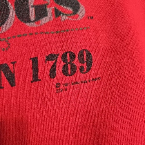 Felpa Georgia Bulldogs Signal uomo maglione pullover calcio rosso medio - Foto 5 di 8