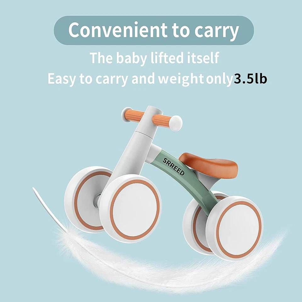 Baby Balance Bike for 1 Year Old Boys Girls 12-24 Month Toddler Balance Bike, 4  - Image 3 of 4