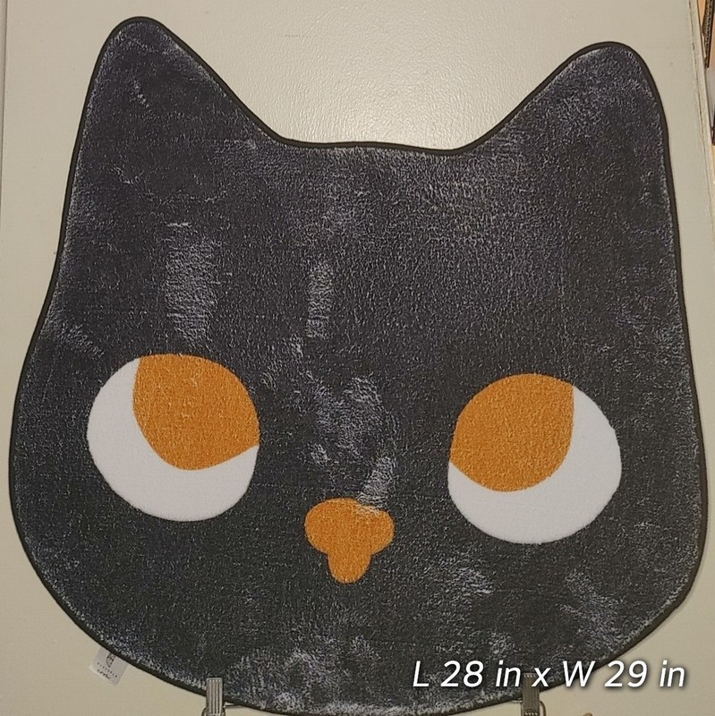 BLACK CAT Custom Super Soft / Plush Fluffy Area Tuft Rug