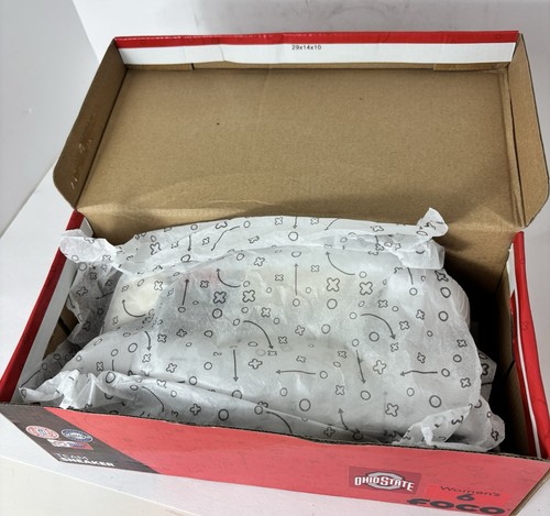 Ohio State Buckeyes Woman’s Canvas Cream Team Sneaker Logo Size 6 With Box - Picture 7 of 9