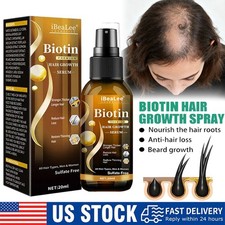 Biotin Hair Growth Spray Anti Hair Loss Fast Regrowth Scalp Treatment Serum-2025
