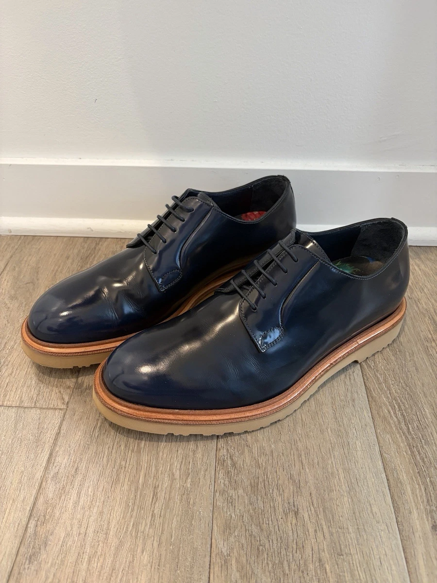 Paul Smith Leather Upper Blue Dress Shoes for Men for sale 