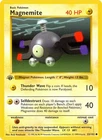 Pokémon TCG - Magnemite - 53/102 - 1st Ed - Shadowless - Base Set [Heavy Play]