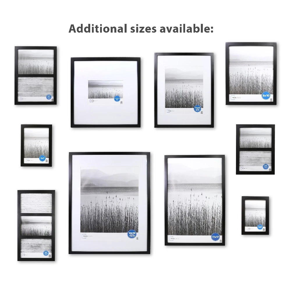 2 Opening Picture Frame, Holds Two 4 x 6 in Photos, Black Gallery Style - thumbnail 4