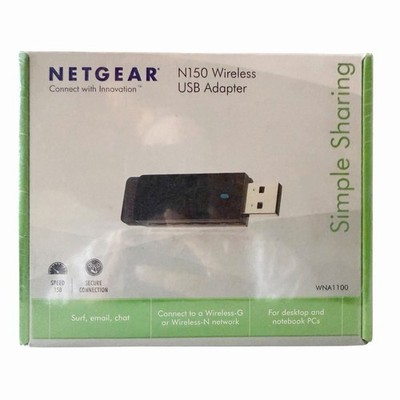 NETGEAR N150 Wireless USB Adapter WNA1100 WiFi Dongle PC New Sealed