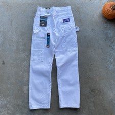 Dickies Carpenter Pants White Canvas Painters Men's 30x32 Relaxed Fit New/Tags