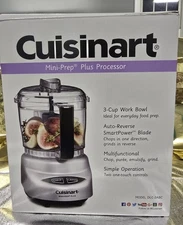 Cuisinart DLC-2ABC Mini-Prep Plus 3-Cup Food Processor, Brushed Chrome NIB