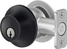 Level Touch Smart Lock Bluetooth Deadbolt, App Voice Control Matte Black