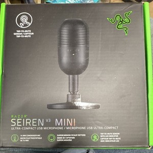 Razer Seiren V3 Mini Ultra-Compact USB Condenser Mic Tap-to-Mute Black