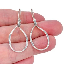 Estate Silpada Sterling Silver 925 "Lasso" Dangle Earrings W1551