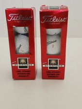 (2) Boxes Titleist DT 2 Piece Distance Box NEW 3 Balls One Pack ( 6 Balls Total 