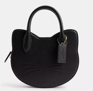 Coach Halloween Cat Crossbody Bag CW615 Black Multi