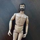 Vintage GI Joe 1964 Hasbro Flocked Hair Beard Blue Eyes Scar 12" Action Figure