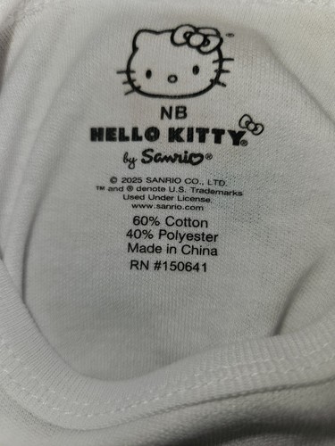 Hello Kitty by Sanrio INFANT Bodysuit 3 PIECE SET Size NEWBORN NWT $30 - Picture 7 of 8
