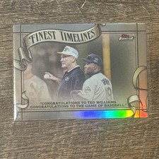 TED WILLIAMS Finest Timelines Moments 2025 Topps Finest Baseball FT-19