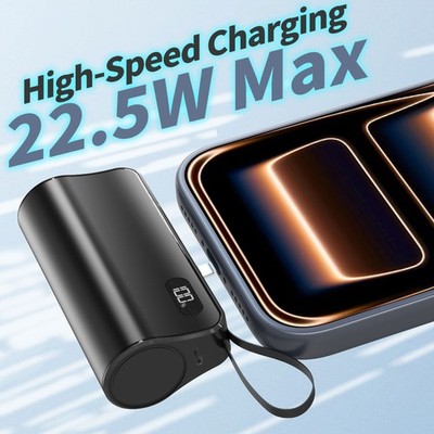 Mini Portable Charger 50000mAh Power Bank 22.5W PD Cell Phone Portable Power