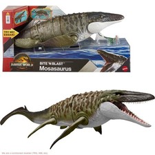 Jurassic World Rebirth Bite N Blast Mosasaurus and Mini Dilophosaurus