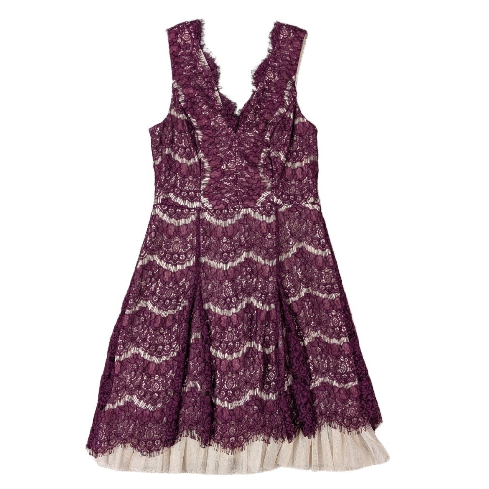 Trixxi Clothing Company Formal Sleeveless Mini Dress Womens Size Medium Maroon