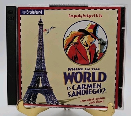 Where In The World Is Carmen Sandiego? - PC CD-ROM - Vintage Classic Game