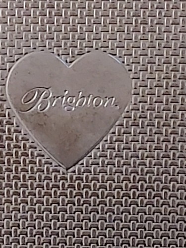 Brighton Business Card Holder Case Silver Plate Filigree Lattice Desk Office - Picture 12 of 12