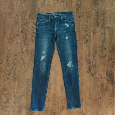 American Eagle Extreme Flex Skinny Jean Men's Size 28 x 32 Denim Pant Dark *