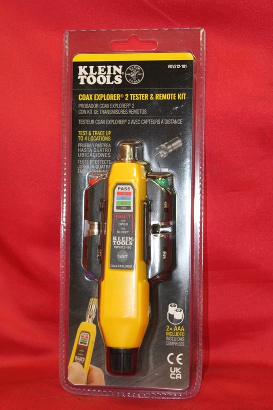 Klein VDV512-101 Coax Explorer 2 CABLE TESTER with Remote Kit (NEW SEALED)