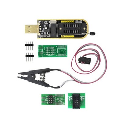 CH341A 24 25 Series EEPROM Flasher USB  BIOS Programmer Mit SOIC8 Clip On-BoarXX