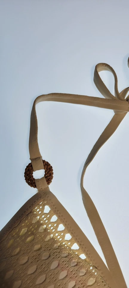 Robin Piccone Bikini Womens Set Top Triangle and Bottom Mid Rise Sz Medium #28 - Image 2 of 4